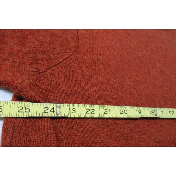 Pendleton Sweater Washable Crew Neck Men's 2XL Shetland Wool Dark Burnt Orange - Picture 5 of 6